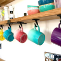 Pack of x6 Iron Cup Hooks