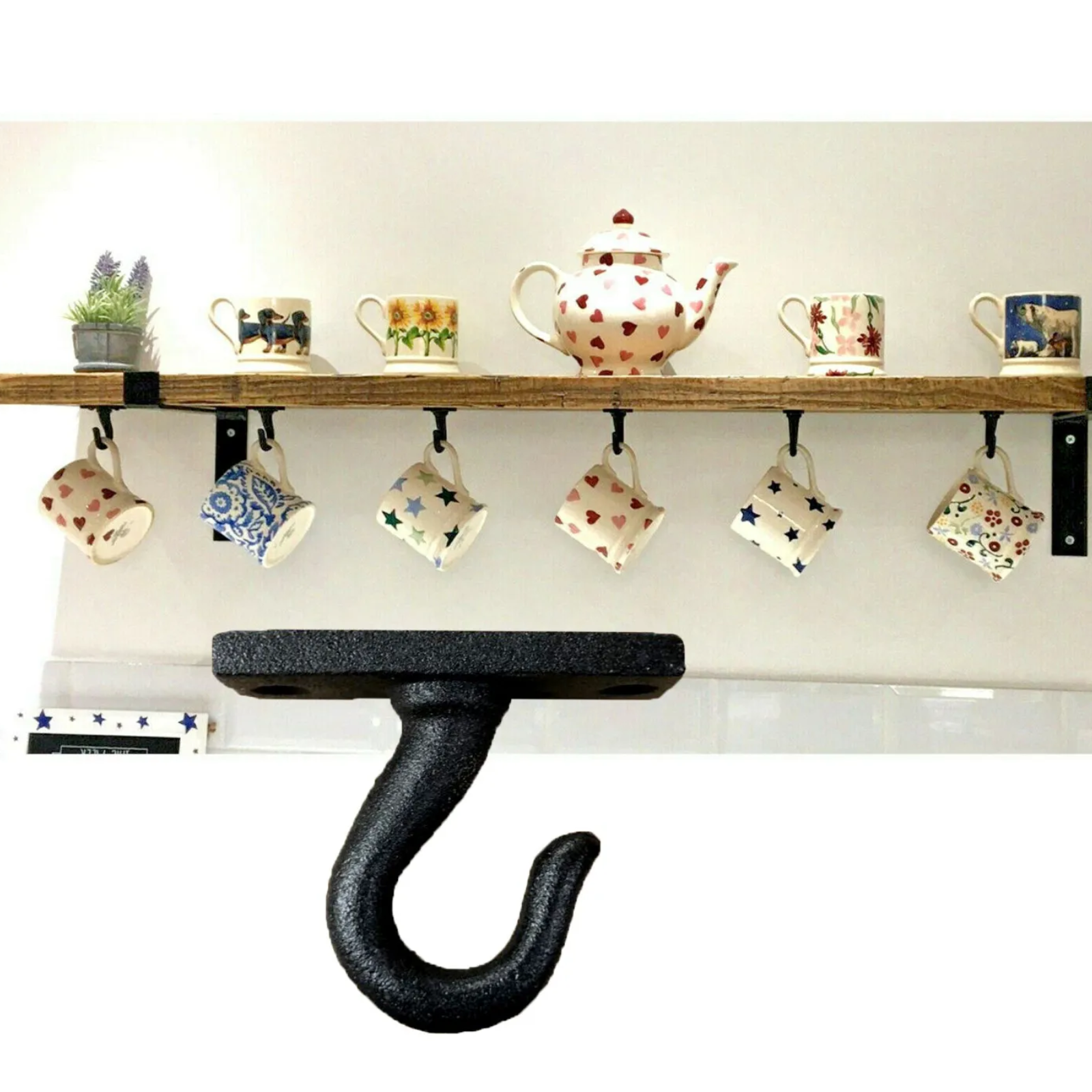 Pack of x15 Iron Cup Hooks