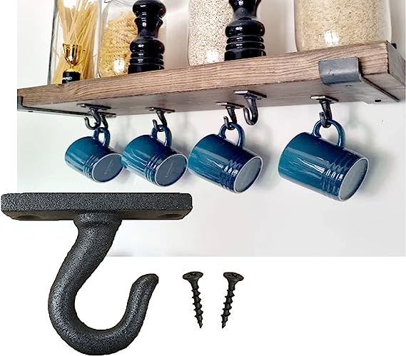 Pack of x5 Iron Cup Hooks