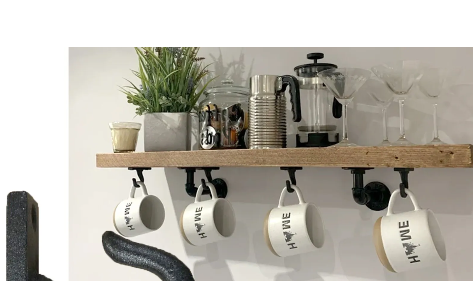 Pack of x8 Iron Cup Hooks