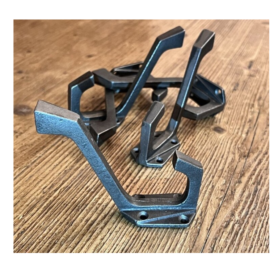 Art Decco Rustic coat hooks X3