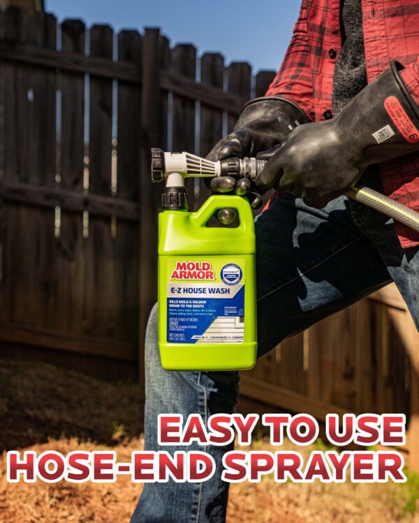 E-Z House Wash – Brick, Concrete, Trim & Siding Cleaner, 64 Oz.
