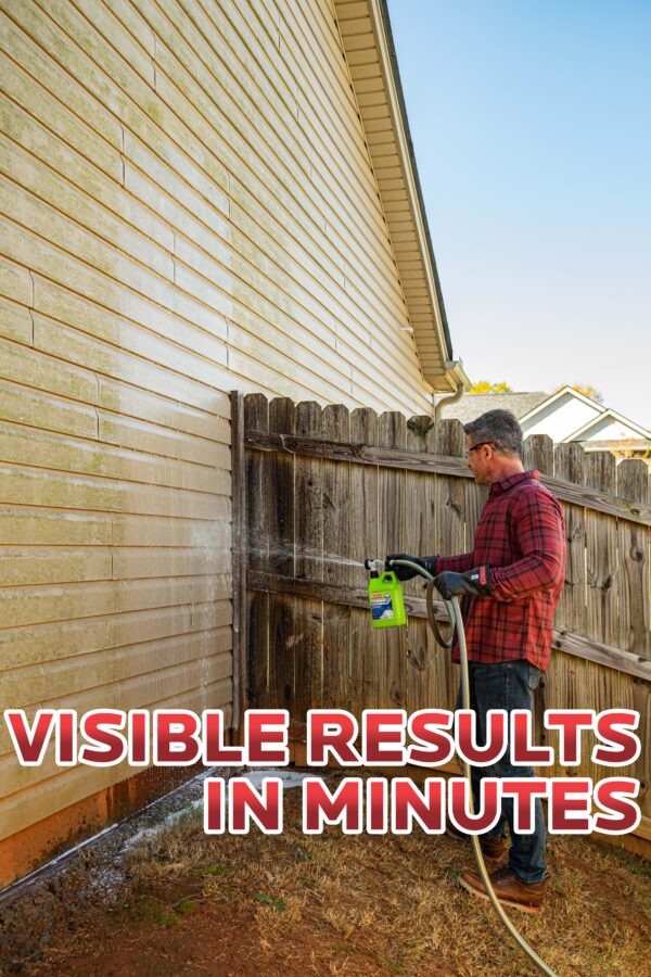 E-Z House Wash – Brick, Concrete, Trim & Siding Cleaner, 64 Oz.