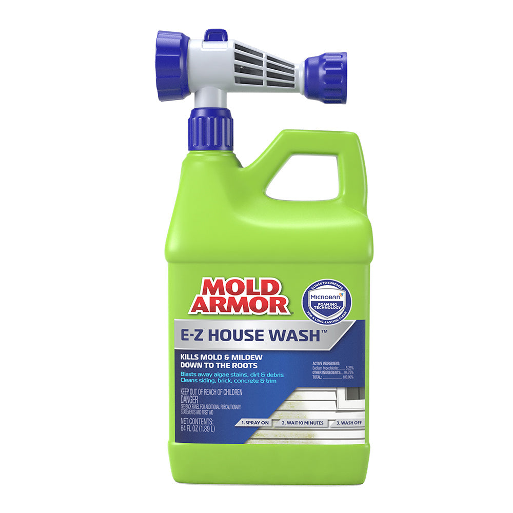 E-Z House Wash – Brick, Concrete, Trim & Siding Cleaner, 64 Oz.