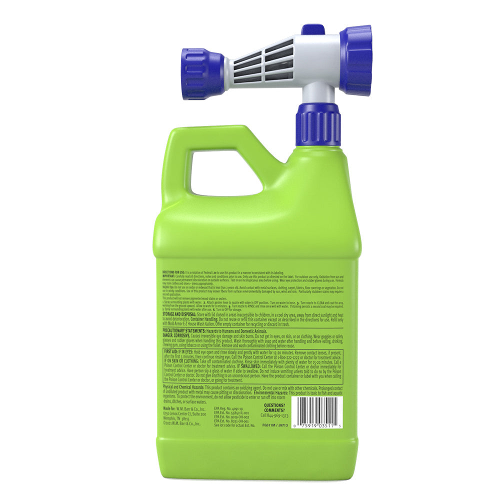 E-Z House Wash – Brick, Concrete, Trim & Siding Cleaner, 64 Oz.