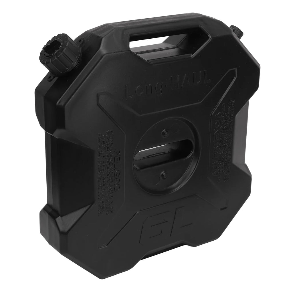 EBTOOLS 6L Fuel Tank for Cars, Motorcycles, UTVs, Black Petrol Container
