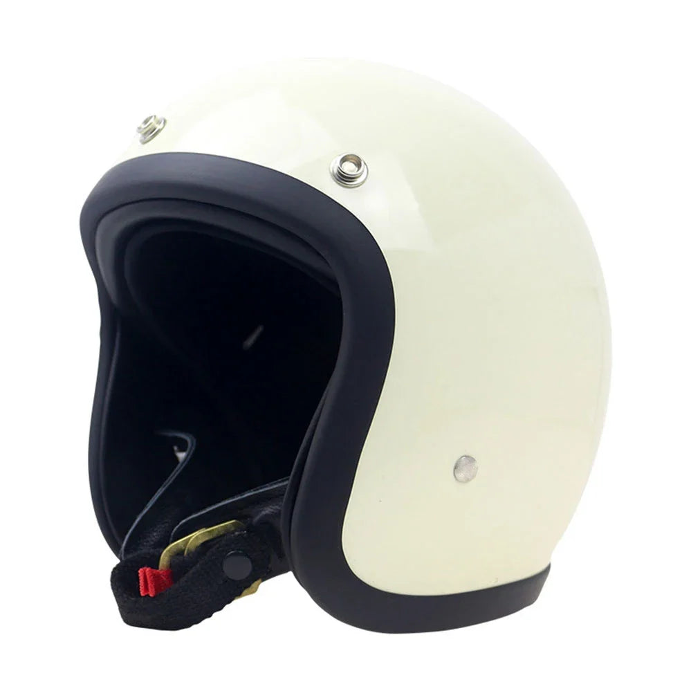 Vintage Japanese Style Open Face Helmet for Café Racers and Scooters