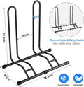 1 2 3 Bike Stand for Storage with Reversible Locking Design