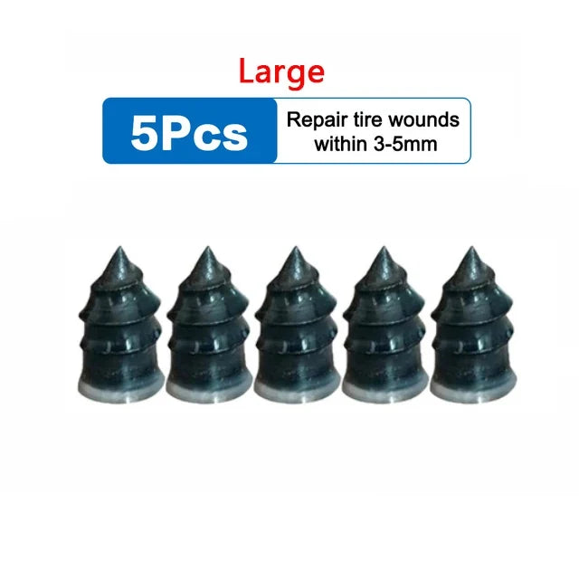 Vacuum Car Tyre Repair Rubber Nail Set - Tubeless Tire Screws Kit for Motorcycles & Trucks
