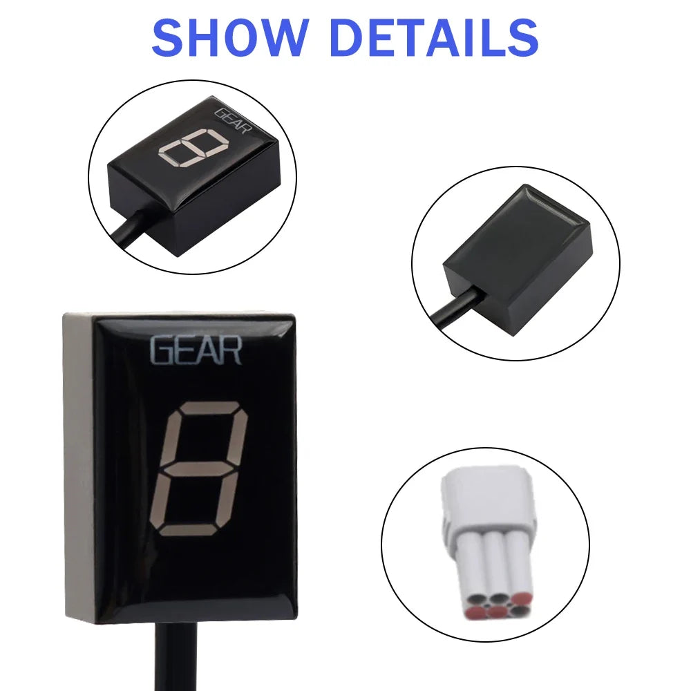 Gear Indicator For Suzuki DL650 V-Strom Digital Readout Plastic Body Easy Install Motorcycle Accessory