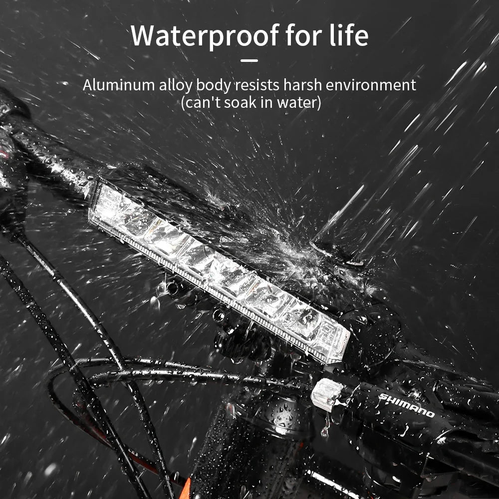 Bikeono 5200LM Front Bike Light With Aluminum Alloy Body, High Visibility For MTB And Road