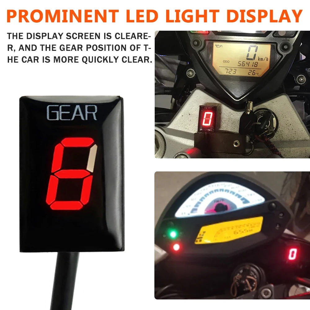 Gear Indicator For Suzuki DL650 V-Strom Digital Readout Plastic Body Easy Install Motorcycle Accessory