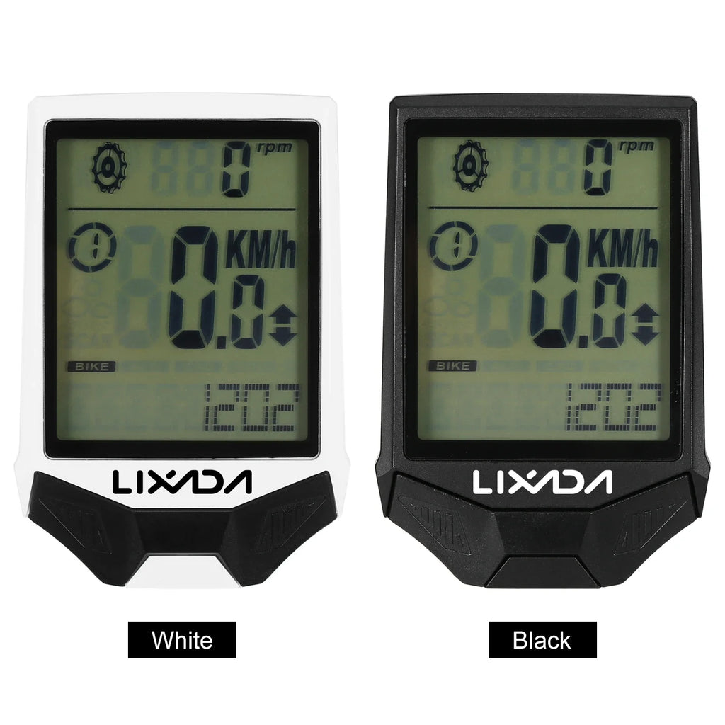 Lixada Wireless Bike Computer HR Sensor Backlit Display