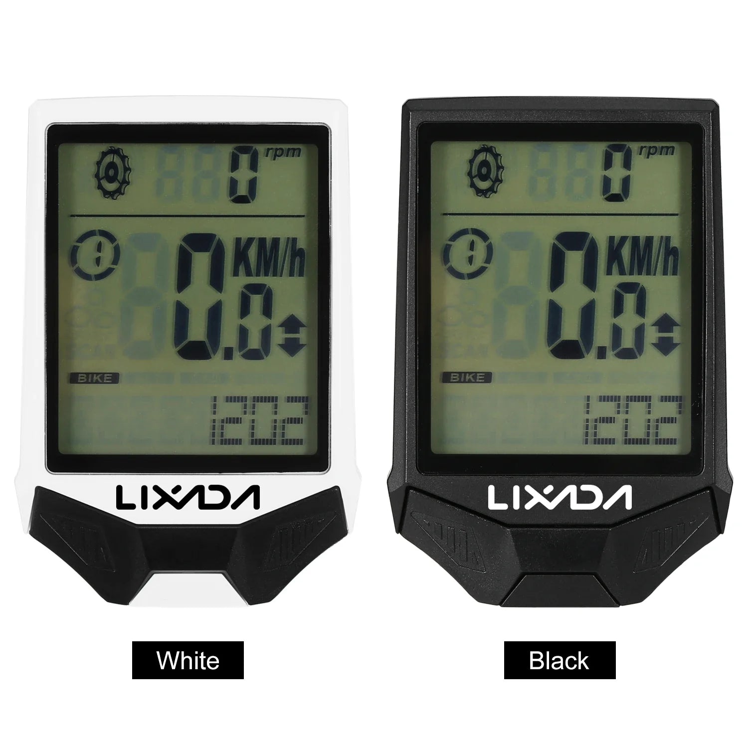 Lixada Wireless Bike Computer HR Sensor Backlit Display