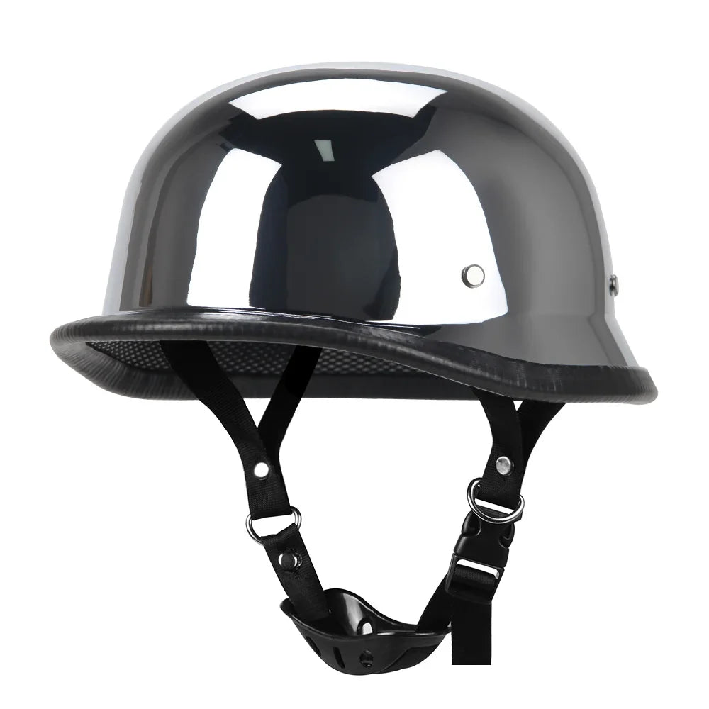 Herobiker Vintage German Half Helmet – Dot Certified