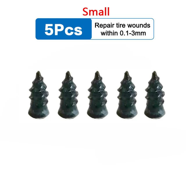 Vacuum Car Tyre Repair Rubber Nail Set - Tubeless Tire Screws Kit for Motorcycles & Trucks