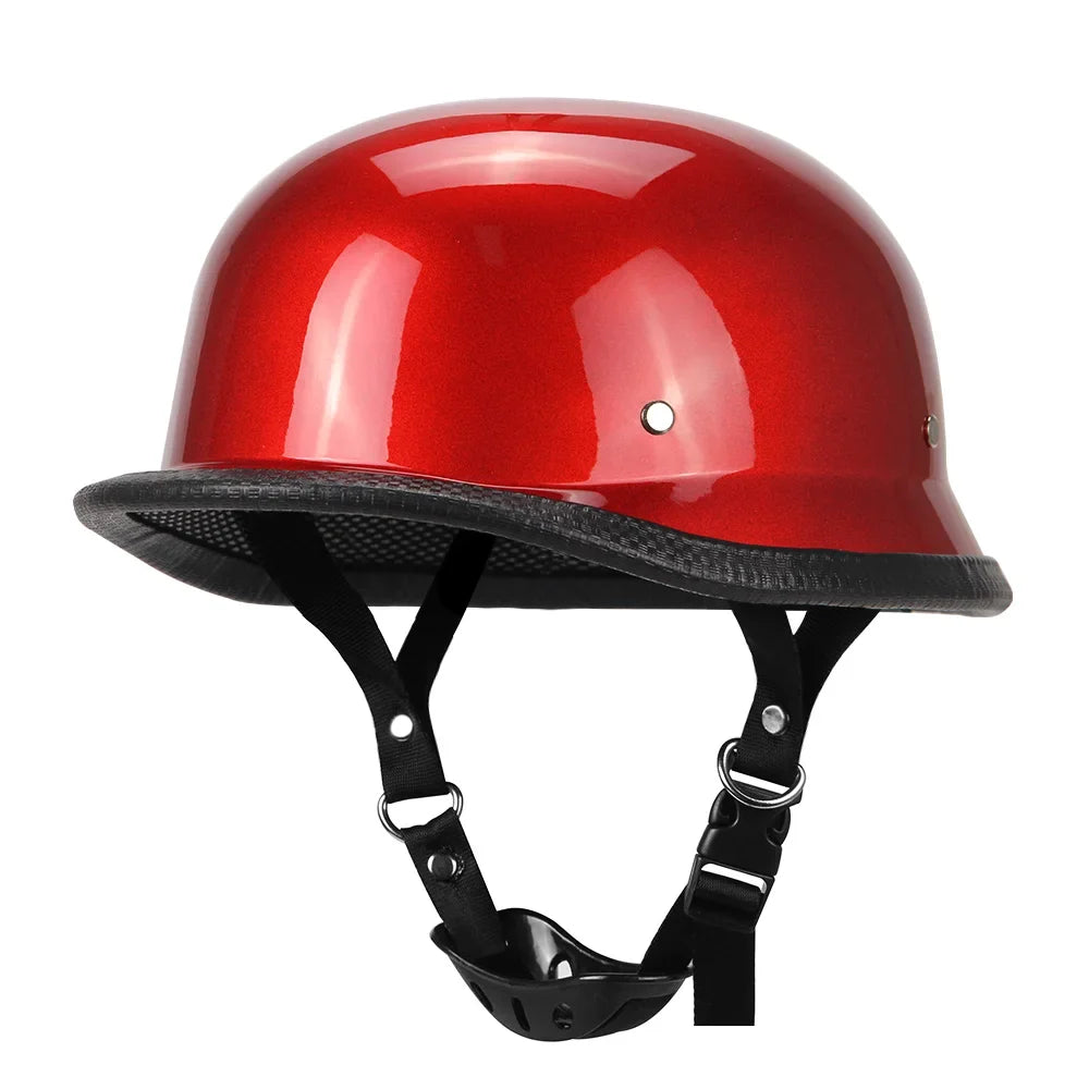 Herobiker Vintage German Half Helmet – Dot Certified