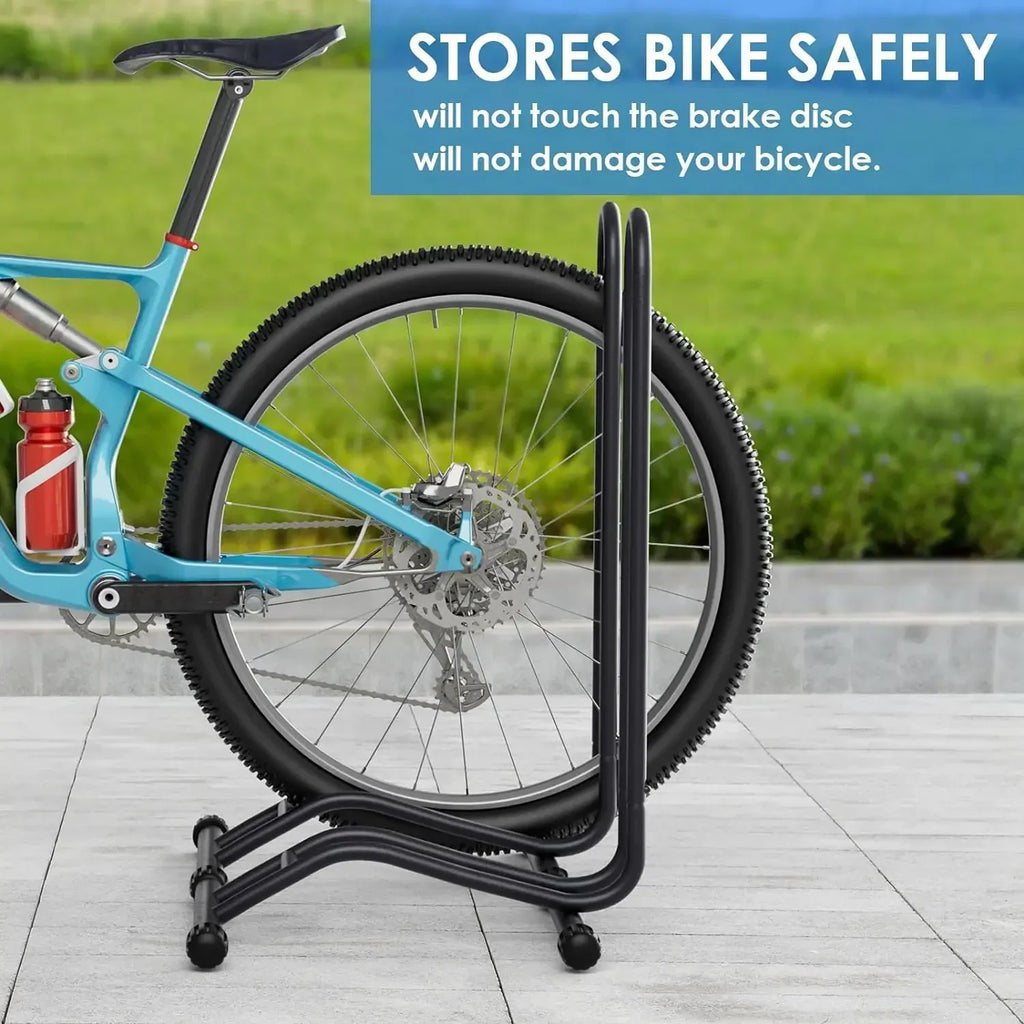 1 2 3 Bike Stand for Storage with Reversible Locking Design