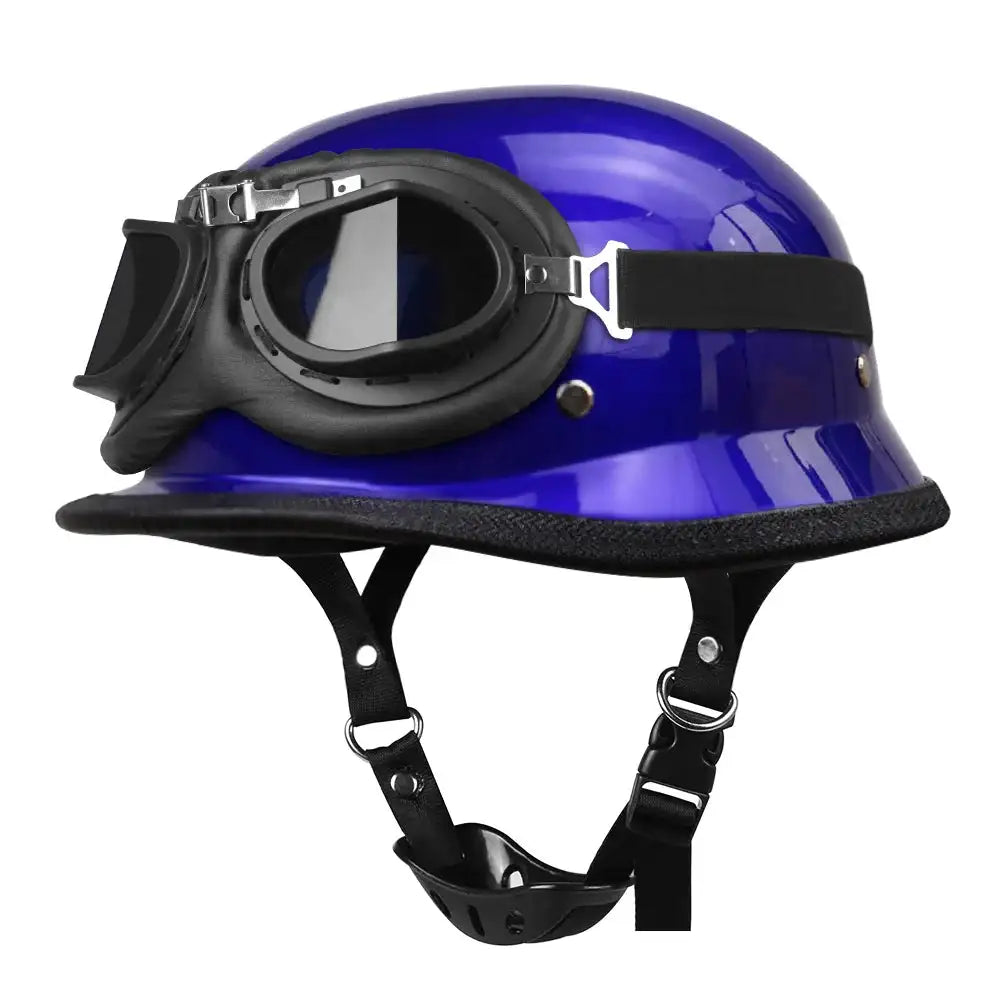 Herobiker Vintage German Half Helmet – Dot Certified