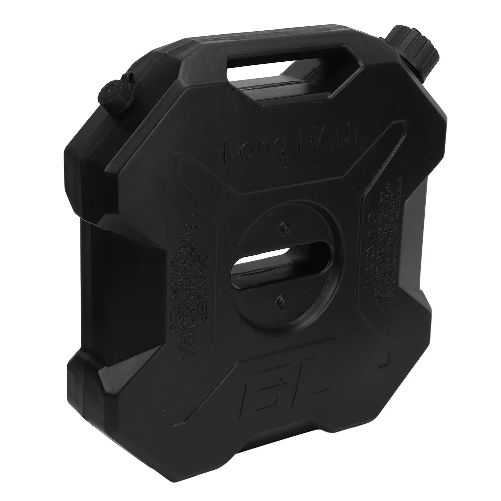 EBTOOLS 6L Fuel Tank for Cars, Motorcycles, UTVs, Black Petrol Container