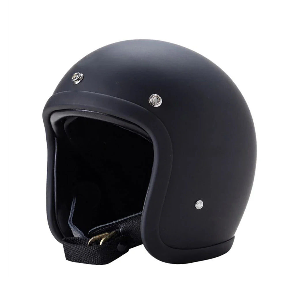 Vintage Japanese Style Open Face Helmet for Café Racers and Scooters
