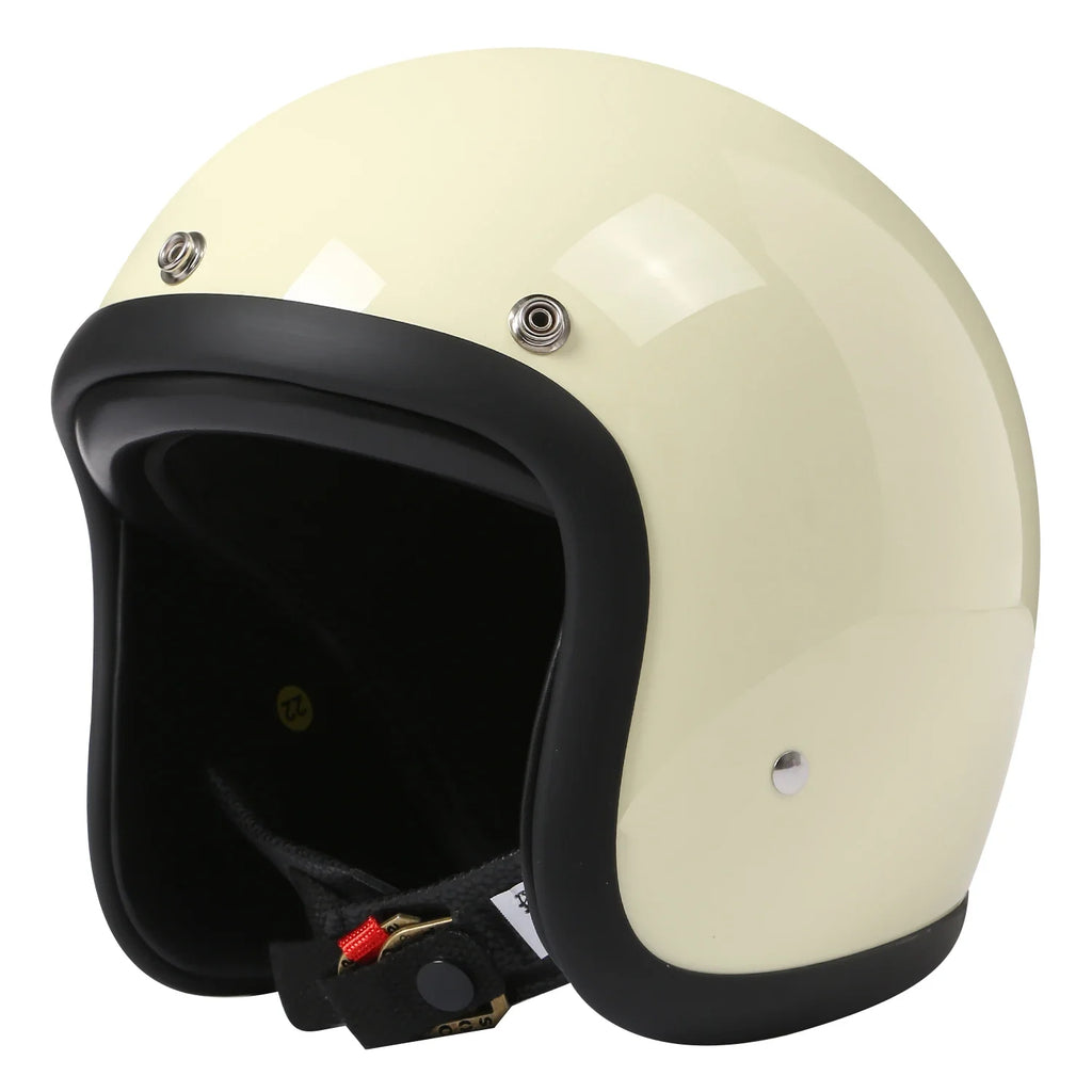 Vintage Japanese Style Open Face Helmet for Café Racers and Scooters