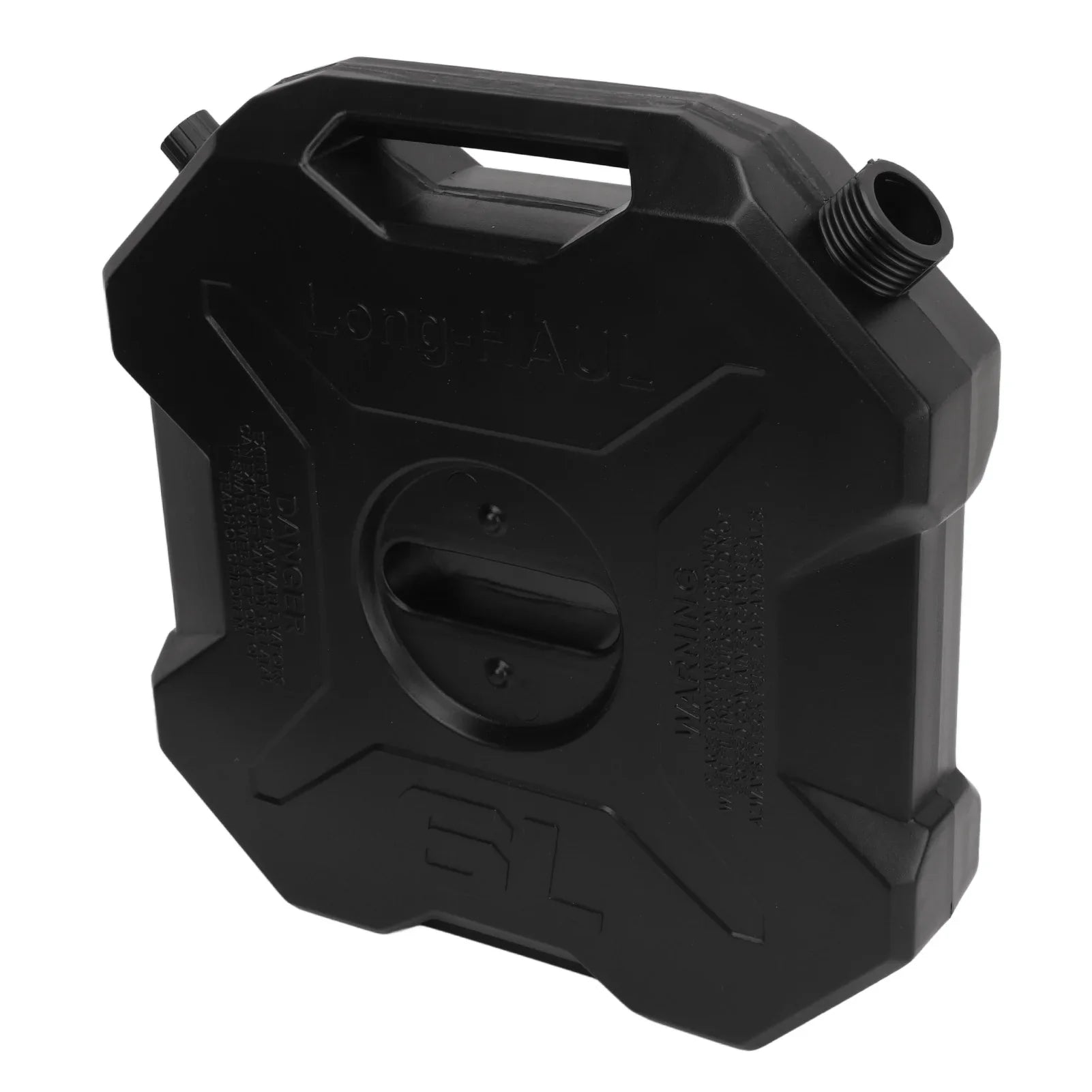 EBTOOLS 6L Fuel Tank for Cars, Motorcycles, UTVs, Black Petrol Container