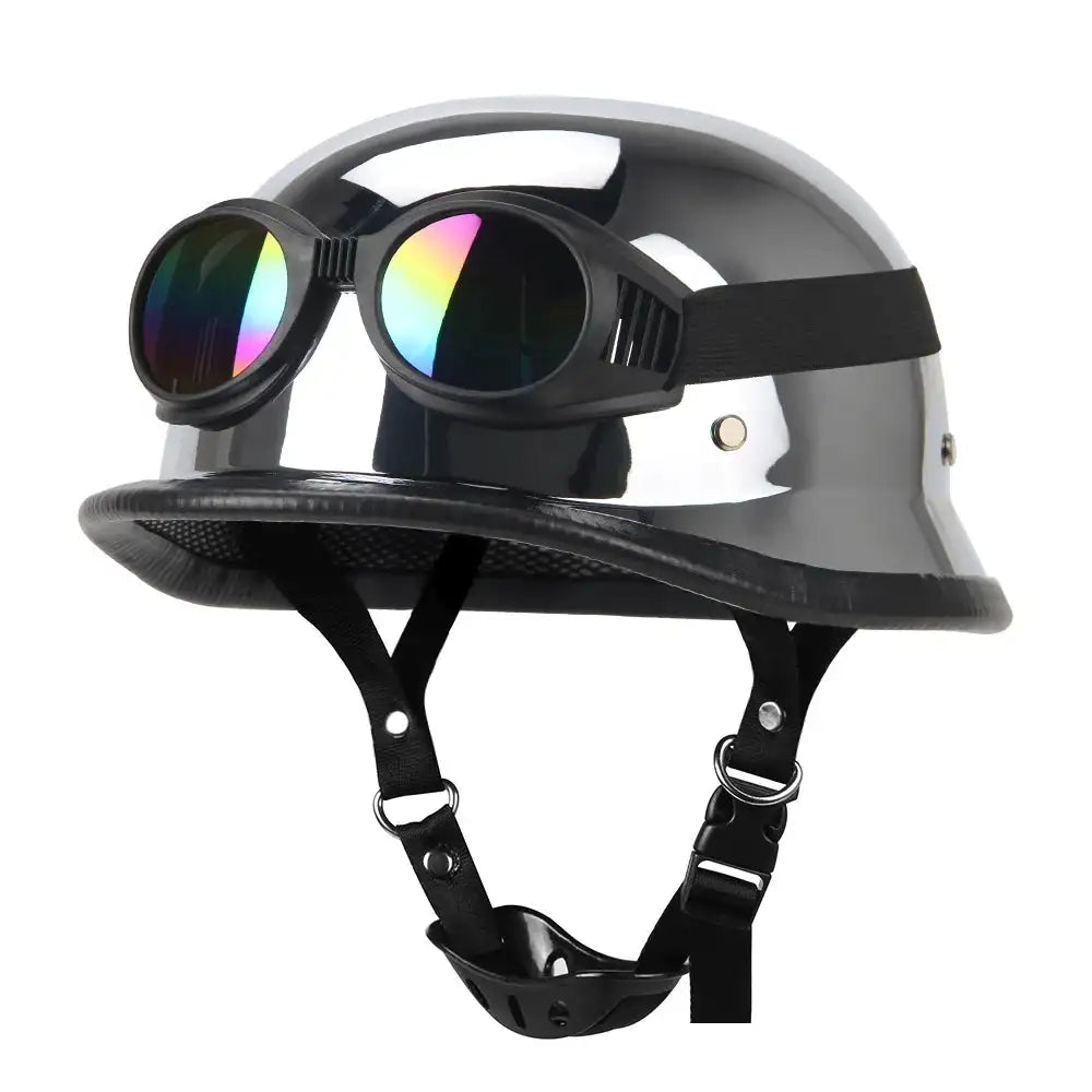 Herobiker Vintage German Half Helmet – Dot Certified