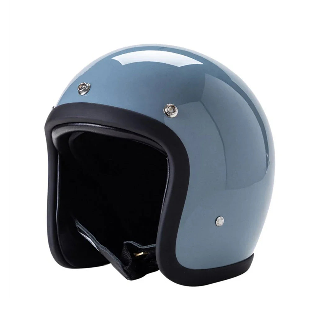 Vintage Japanese Style Open Face Helmet for Café Racers and Scooters