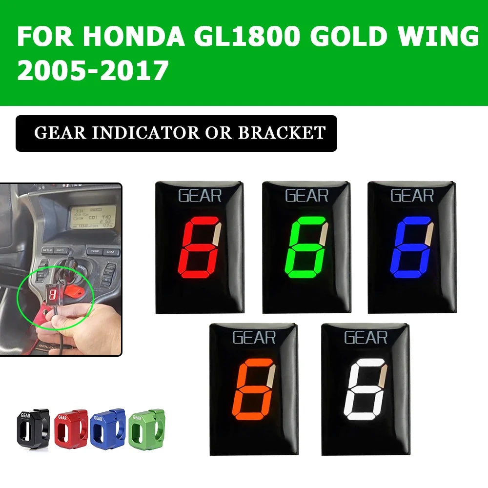 Gear Indicator for Honda Gold Wing GL1800 2005-2017 Motorcycle with 1-6 LED Display