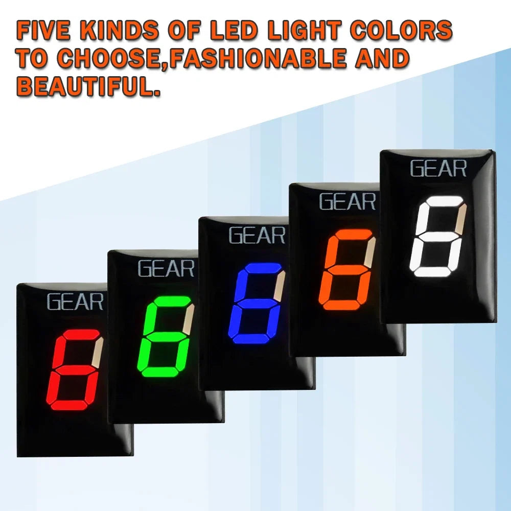 Gear Indicator Display for Honda CBR1000RR CBR600RR Motorcycles with LED, ECU Mount