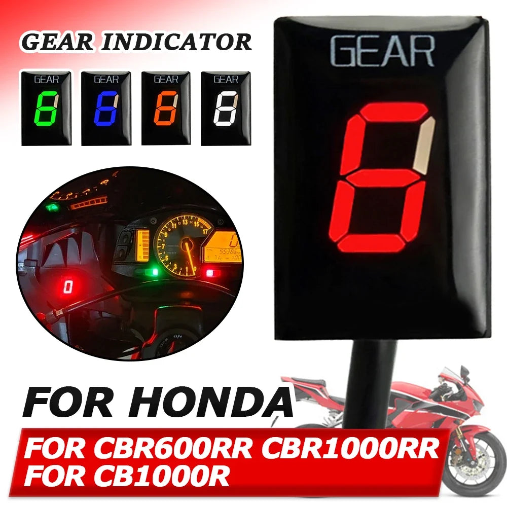 Gear Indicator Display for Honda CBR1000RR CBR600RR Motorcycles with LED, ECU Mount