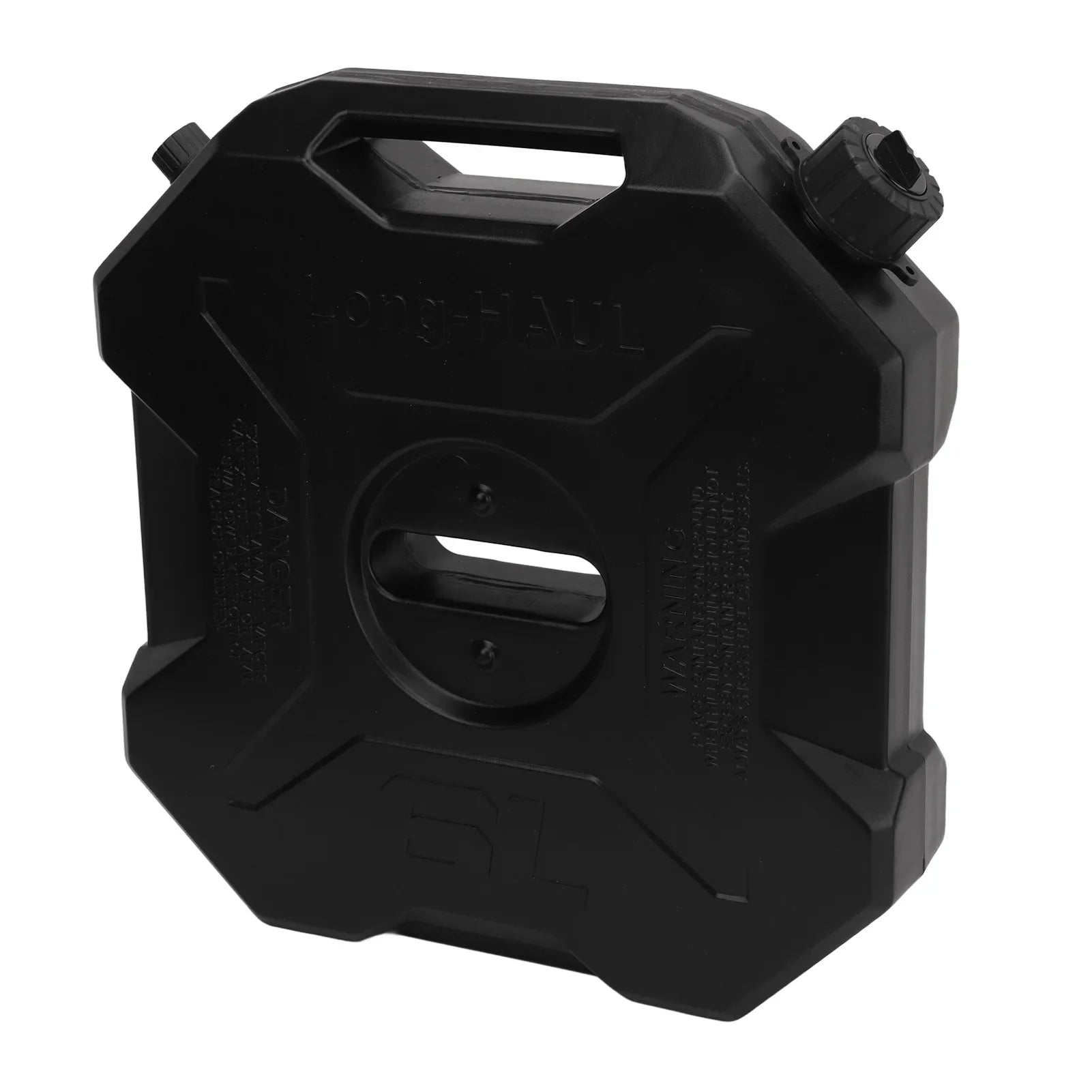 EBTOOLS 6L Fuel Tank for Cars, Motorcycles, UTVs, Black Petrol Container