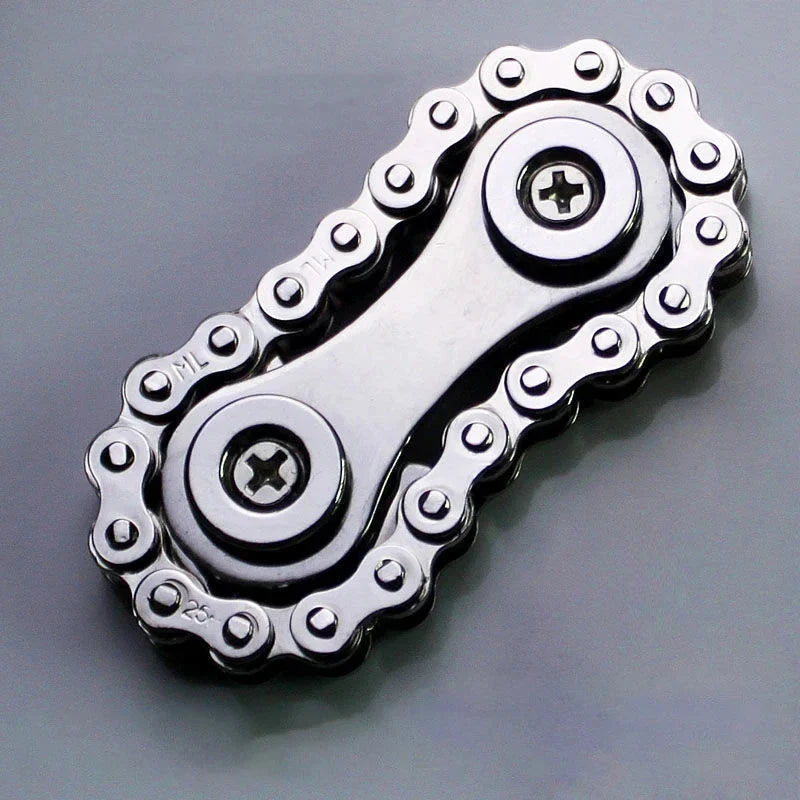New Sprockets Flywheel Fingertip Gyro Fidget Spinner Antistress Anxiety Metal Bike Chains Christmas Gift For Adult Kids